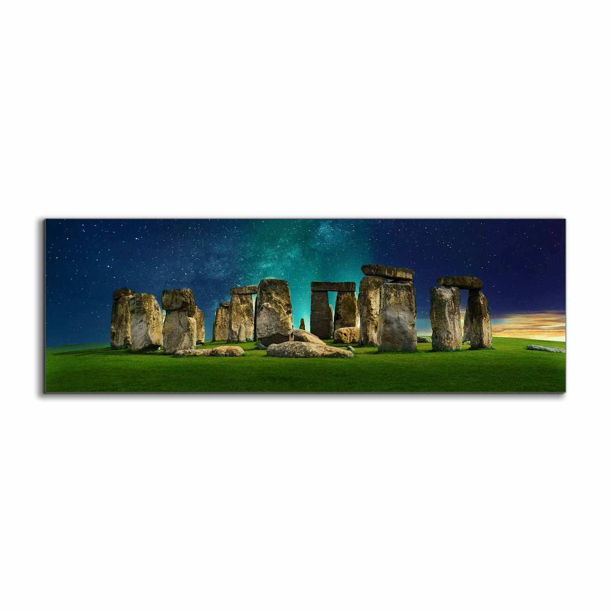 Toile Silhouette-Menhir Mystiques de Stonehenge- Impression Artistique