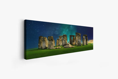 Toile Silhouette-Menhir Mystiques de Stonehenge- Impression Artistique