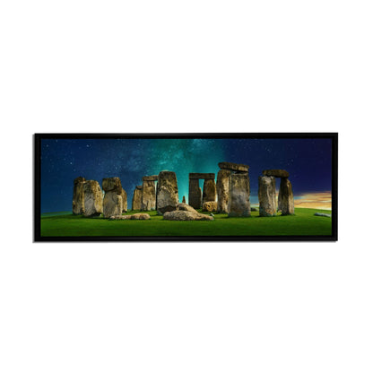 Toile Silhouette-Menhir Mystiques de Stonehenge- Impression Artistique