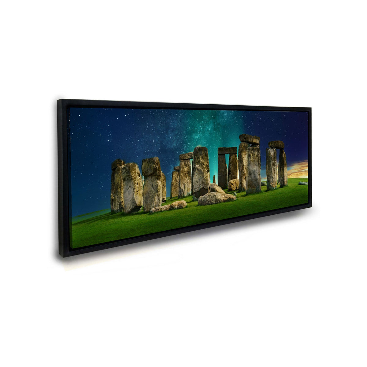 Toile Silhouette-Menhir Mystiques de Stonehenge- Impression Artistique