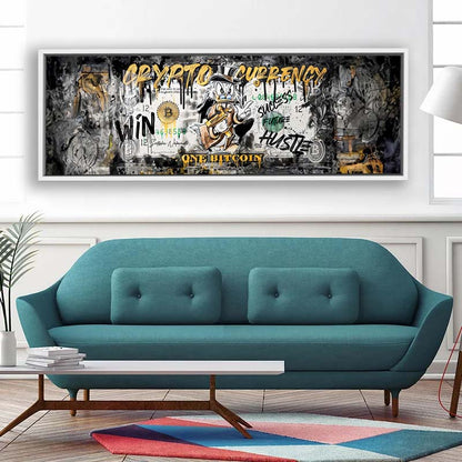Wall art-Bitcoin Pop art-Canvas Printed