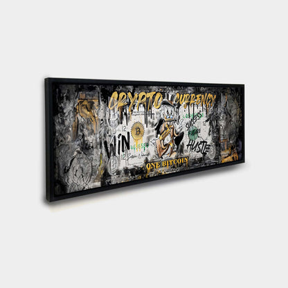 Wall art-Bitcoin Pop art-Canvas Printed