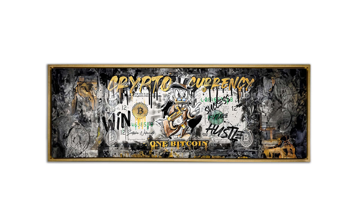 Wall art-Bitcoin Pop art-Canvas Printed