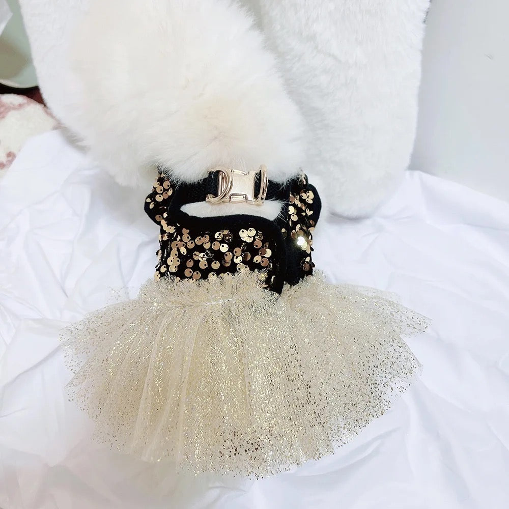 Twinkle Star Dog Dress Set | Party Dress with Matching Bow