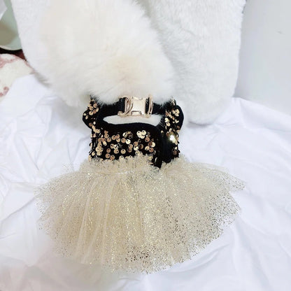 Twinkle Star Dog Dress Set | Party Dress with Matching Bow