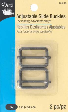 Dritz Adjustable Slide Buckles 1in 2pc