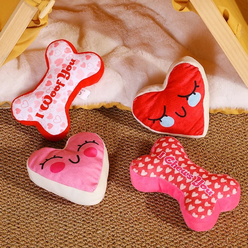 Dog Toy Gift Set | Be My Valentine Dog Toys