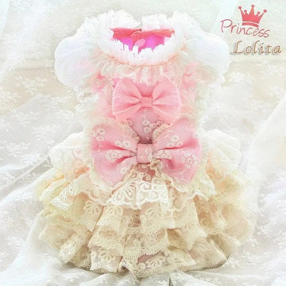 Princess Lolita Dog Dress | Frilly Occasion Dog Dress