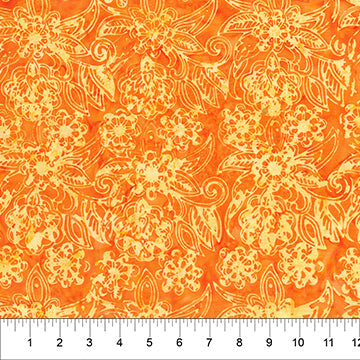 Banyan Batik - Flutter - Pumpkin Orange -  80723-58