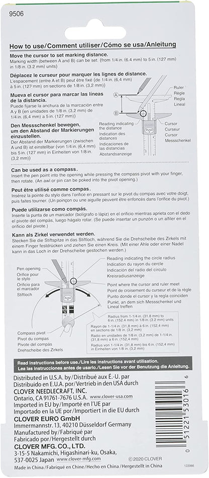 CLOVER 9506 - Jauge coulissante 5 en 1