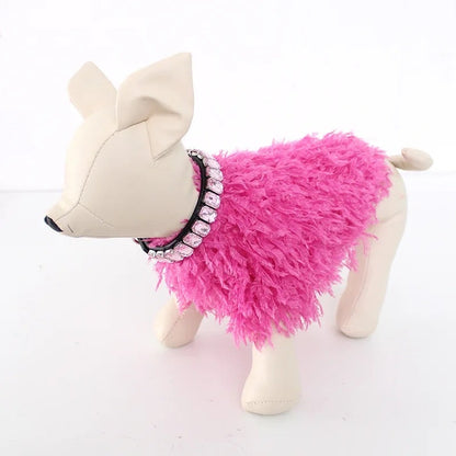Scarlett Ruffle Knit Dog Sweater | Textured Cozy Dog Sweater