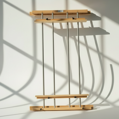 Adjustable Wall Mount Easel - Beechwood 60"