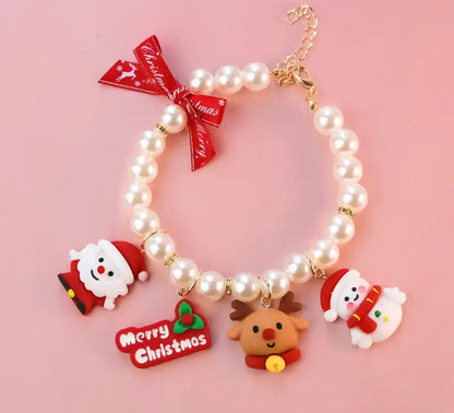 Holiday Elegance Dog Necklace | Christmas Jewelry Collar