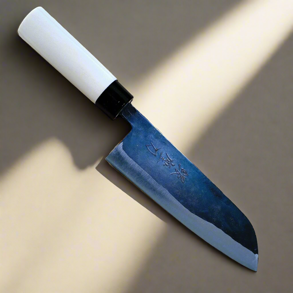Aogami 165 | Couteau Santoku 165 mm Lame en fer doux Aogami #2 | Fabriqué au Japon