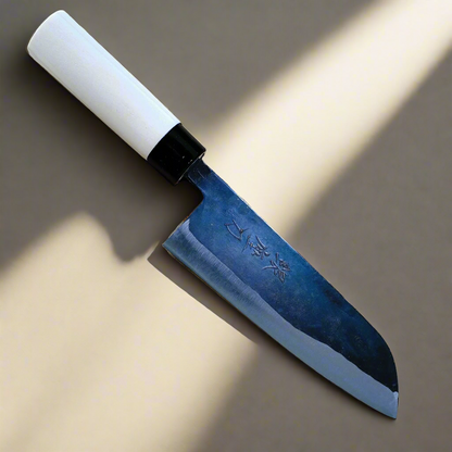 Aogami 165 | Couteau Santoku 165 mm Lame en fer doux Aogami #2 | Fabriqué au Japon