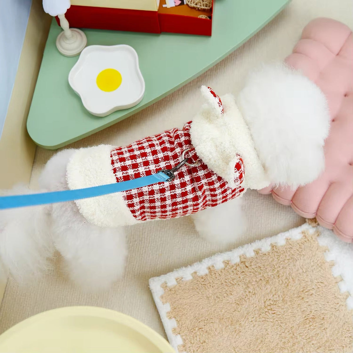 Nicholas Holiday Outfit for Dogs – Matching Dog Dress and Hoodie Set