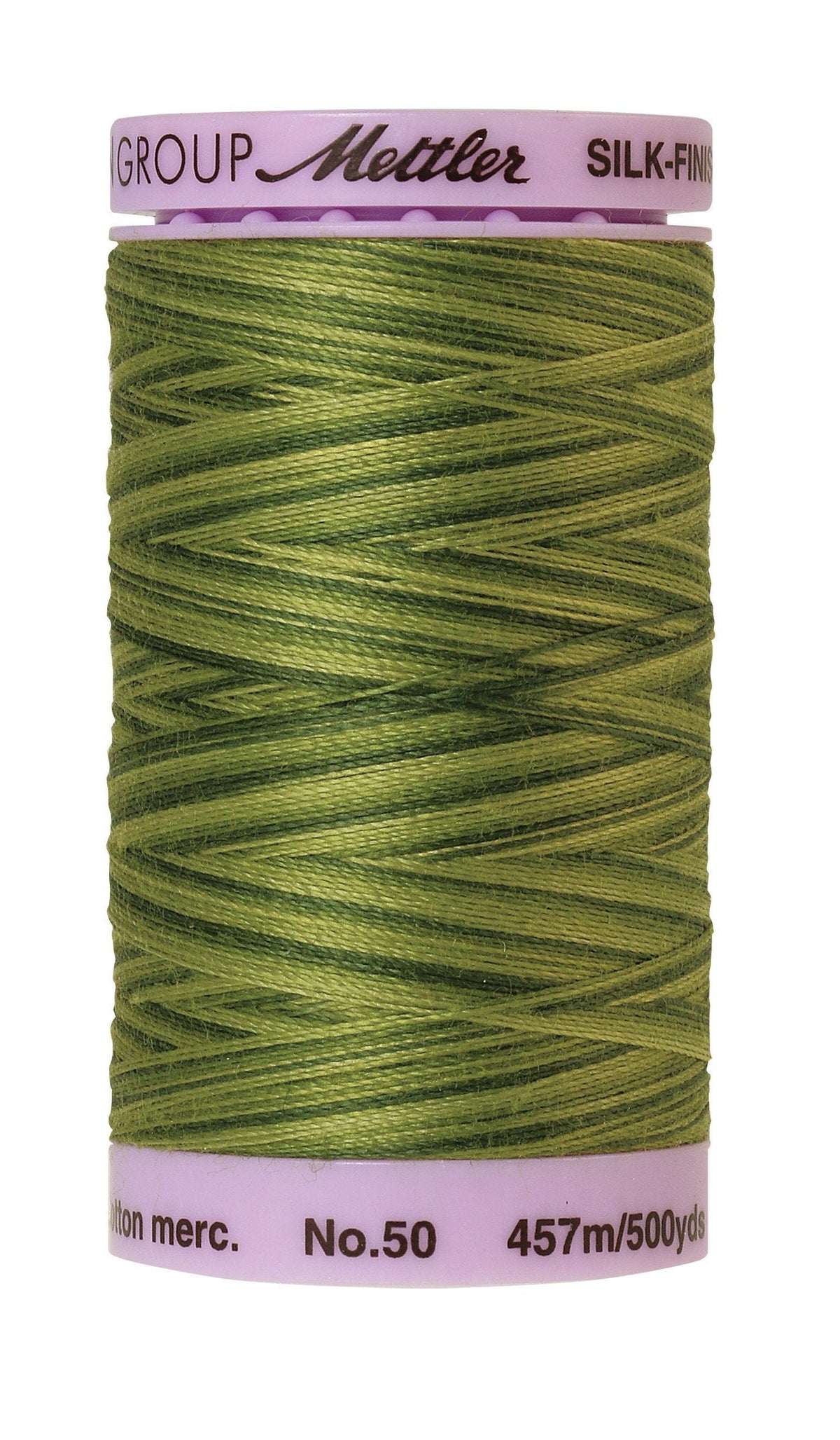 Fil de coton mercerisé panaché Mettler Silk-Finish 50wt, 457 m (500 verges), Fougères