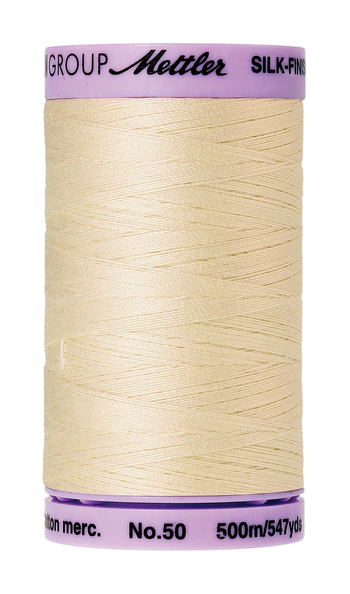 Mettler Silk-Finish 50wt Solid Cotton Thread 547yd/500M Muslin