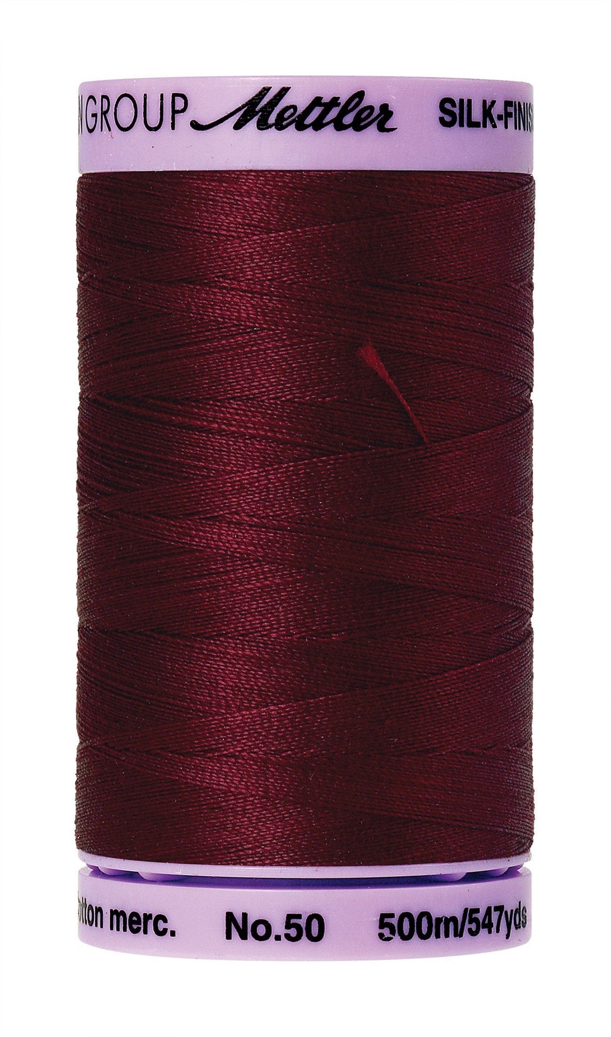 Mettler Silk-Finish - Cranberry - 50wt Cotton Thread 547yd/500m