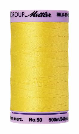 Mettler Silk-Finish - Lemon Zest - 50wt Cotton Thread 547yd/500m
