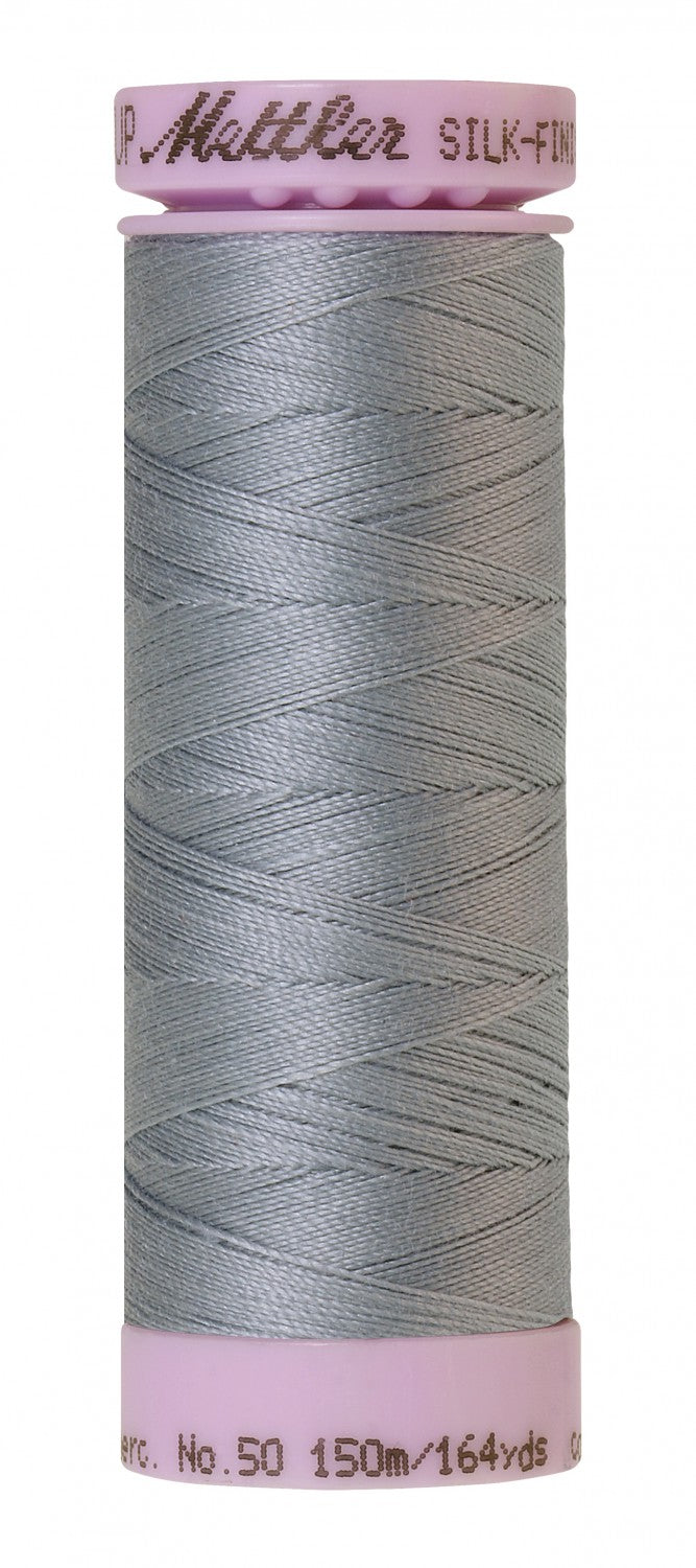 Mettler Silk-Finish - Ash Blue - 50wt Cotton Thread 164yd/150m