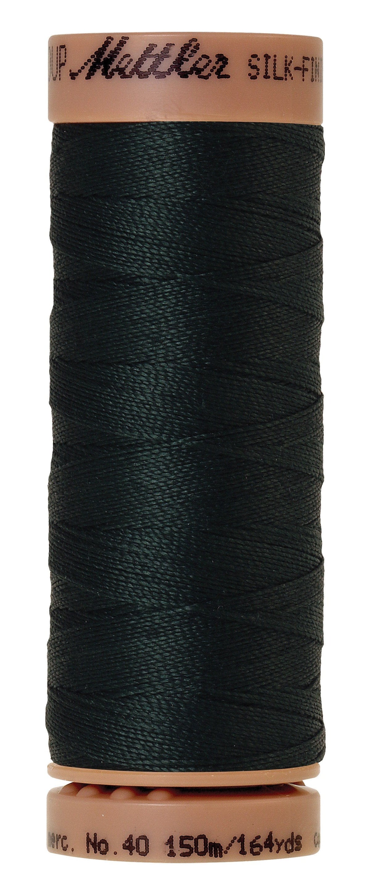 Mettler Fil de coton uni 40 wt Silk-Finish 164 verges/150 m Vert épicéa
