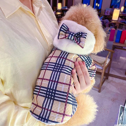 Brrbrry Plaid Dog Trench Coat | Classic Dog Outerwear