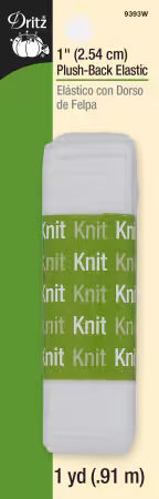 Élastique molletonné blanc Dritz 2,5 cm x 0,9 m