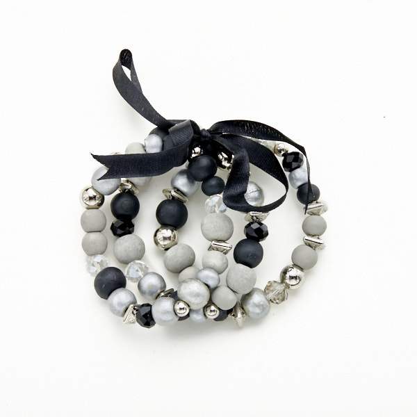Set Of 3 Wooden Bracelets