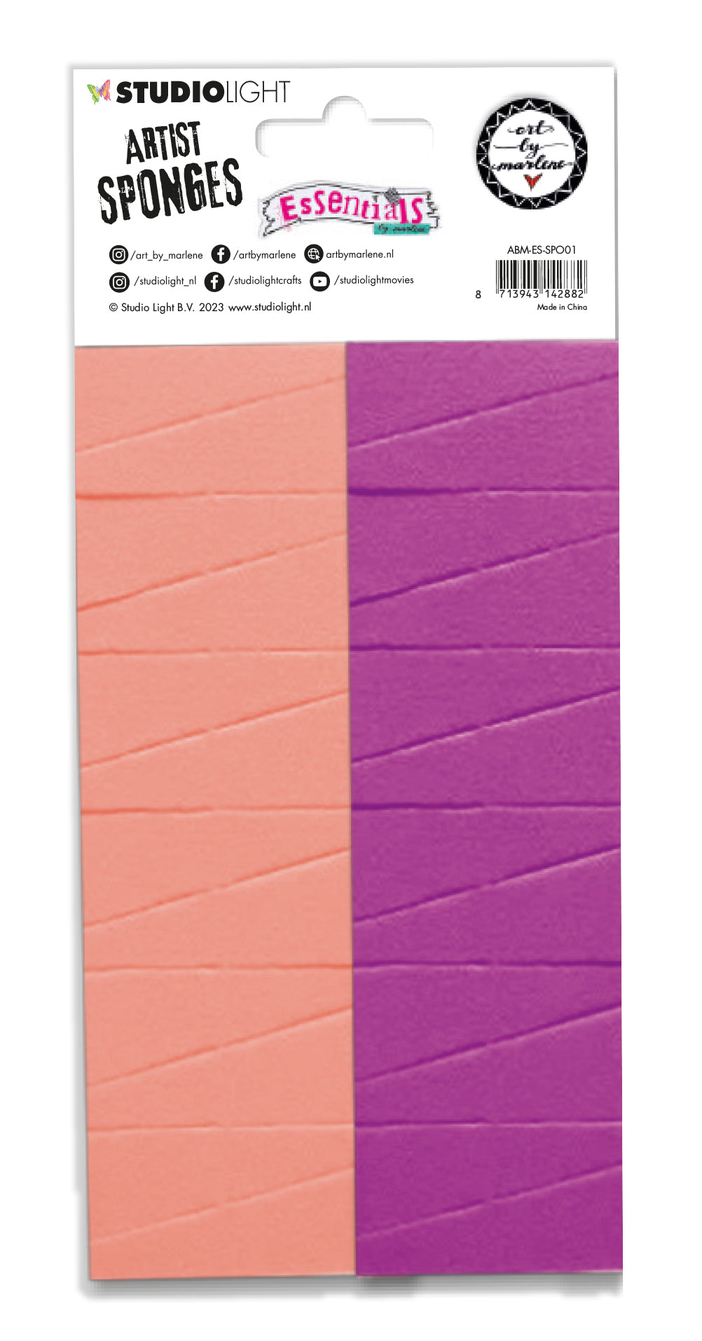 ABM Éponges d'artiste 4 couleurs Essentiels 150x90x38mm 48 pièces n°01