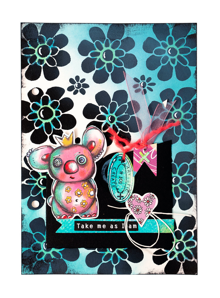 Masque ABM Flower Power Collection Signature 203.2x203.2x1mm 1 PC n°210