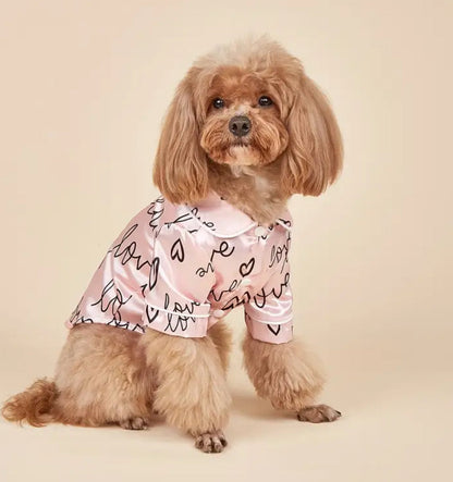 Love Me Dog Pyjamas | Dog Sleepwear Set