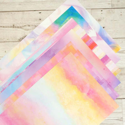 Packs de cartes de créateur Adorable Scorable – Aquarelle arc-en-ciel