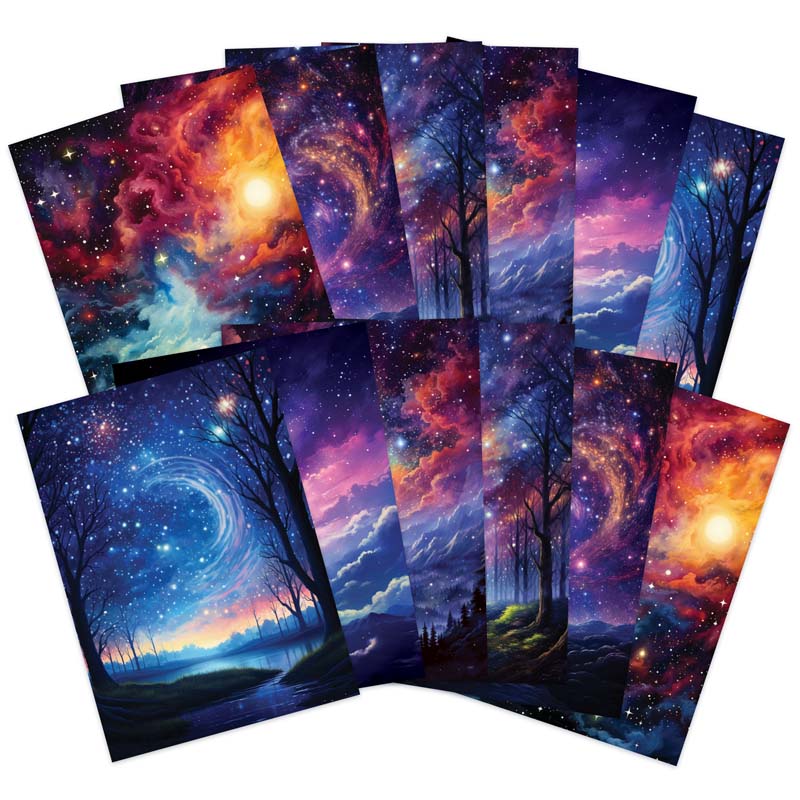 Packs de cartes à gratter de créateur Adorable - Ciel de nuit