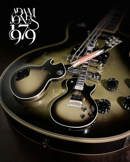 Adam Jones Les Paul Custom Antique Silverburst Miniature Guitar