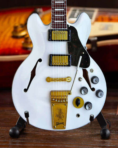 Miniature de guitare Gibson Alpine White ES-355 Signature Alex Lifeson - Sous licence officielle