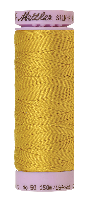 Fil de coton Mettler Silk-finish 50 pièce 164 verges/150 m, couleur Or Nugget