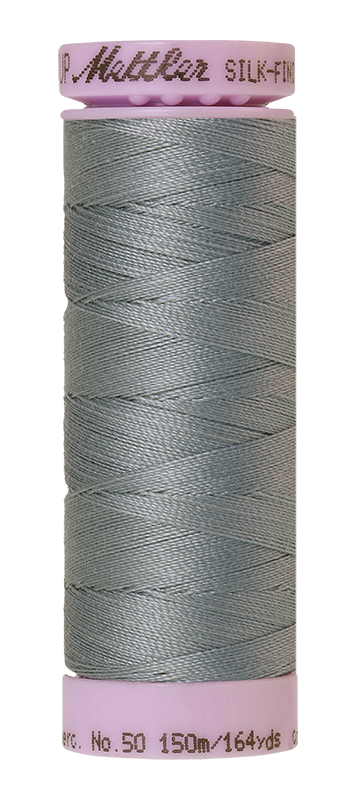 Fil de coton solide Mettler Silk-finish 50wt 164 yd/150 m Eau de fonte