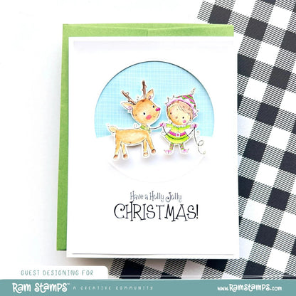 Tampon transparent lutin joyeux Holly 32664