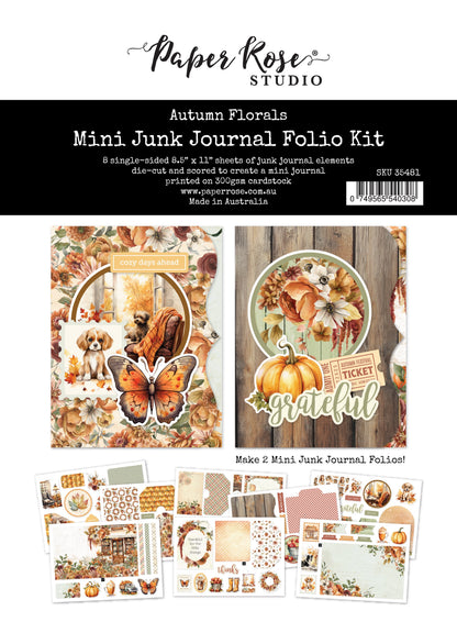 Kit mini folio Floraux d'Automne 35481