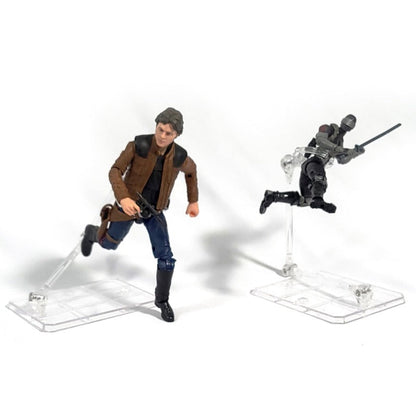 EVORETRO Articulated Plastic Stands for 3.75 and 6 Inches Action Figure