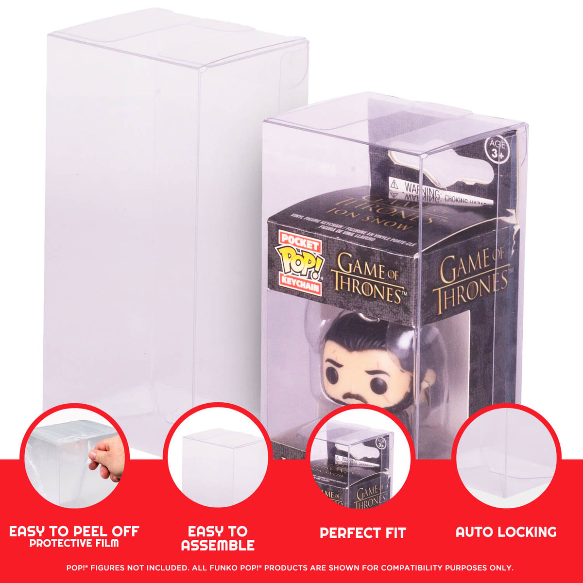 EVORETRO Protège-clés Funko Pop en PET