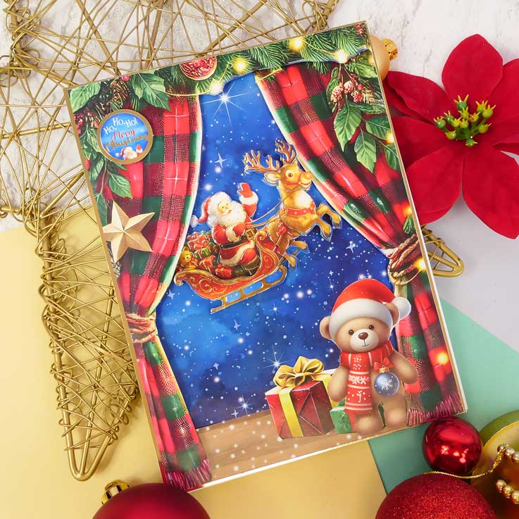 Brilliant Backgrounds - Noël est là Bloc de papier 20x20cm
