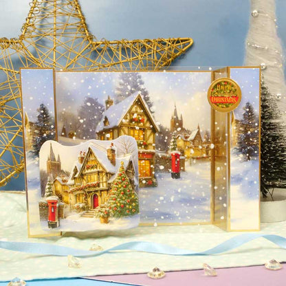 Brilliant Backgrounds - Noël est là Bloc de papier 20x20cm