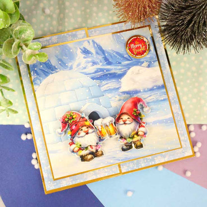Brilliant Backgrounds - Noël est là Bloc de papier 20x20cm
