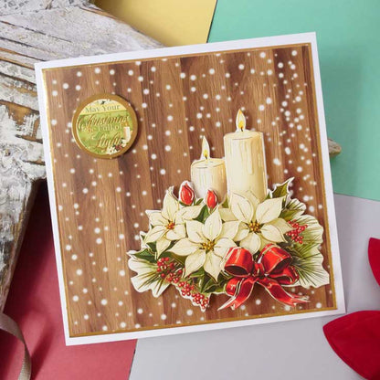 Brilliant Backgrounds - Noël est là Bloc de papier 20x20cm