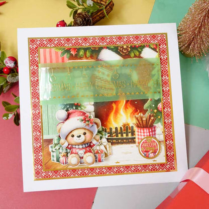 Brilliant Backgrounds - Noël est là Bloc de papier 20x20cm