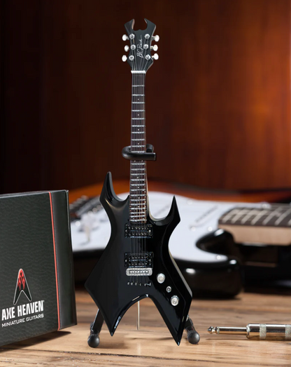 Réplique Miniature de Guitare B.C. Rich Warlock Classic Black - TÊTE WIDOW