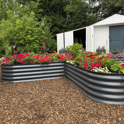 17" Tall L-Shape Garden Bed Kit