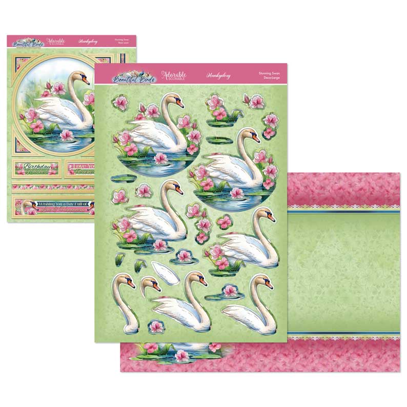 Beautiful Birds Deco-Large Set - Stunning Swan
